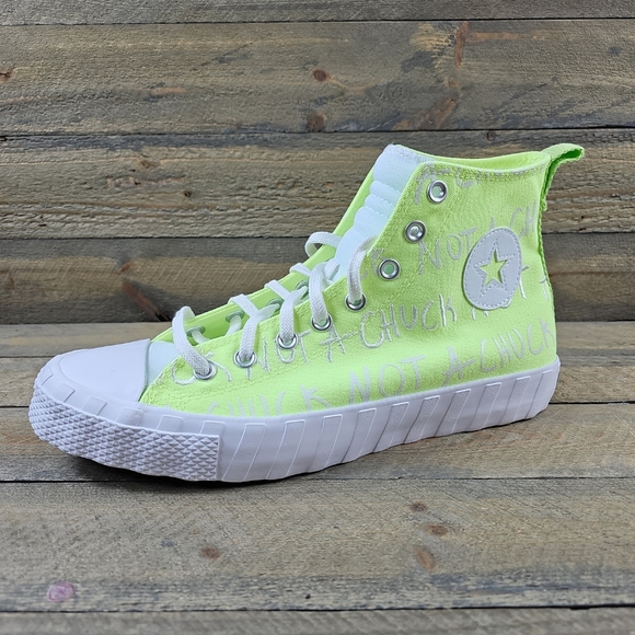 Converse Extra Bold UNT1TL 3D  Hi Top Men's Sneakers Volt NEW - Picture 2 of 13